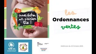 Miniature : Webinaire : BIO et Santé - Les Ordonnances Vertes
