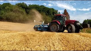 Miniature : Déchaumage sur Orge / LEMKEN Rubin 9 / Case Puma 165