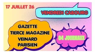 Miniature : VENDREDI 17 JUILLET 26  VEINARD GAZETTE PARISIEN TIERCÉ MAGAZINE JOURNAUX #explore #maroc #europe #