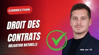 Miniature : Exemple de cas pratique corrigé en droit des contrats (Obligation naturelle) - 2/4