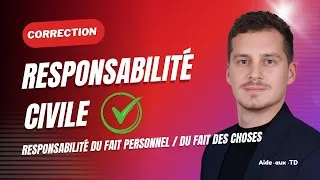 Miniature : Cas pratique Responsabilité civile (Responsabilité du fait personnel / du fait des choses)