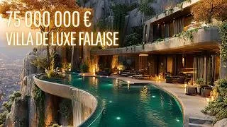 Miniature : Maison de Luxe Sculptée dans la Roche à 75 000 000 € | Cascade Privée & Vue à Couper le Souffle