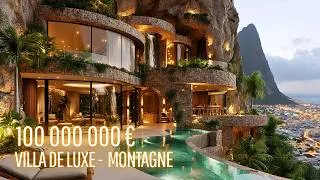 Miniature : Méga Villa de Luxe Sculptée dans la Montagne à 100 Millions € - Vue à Couper le Souffle