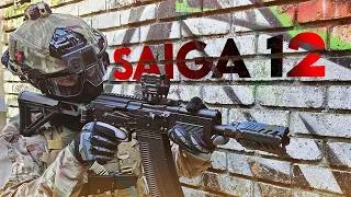 Miniature : AIRSOFT FRANCE 🇫🇷 : SAIGA 12 SBS (POWERGUN) @SwissBorg 