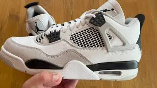 Miniature : (UNBOXING)NIKE AIR JORDAN 4 MILITARY BLACK