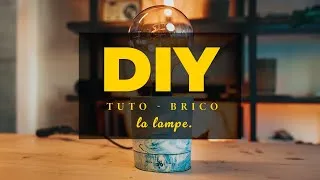 Miniature : Lampe en béton DIY : L'astuce pour obtenir un effet marbré unique