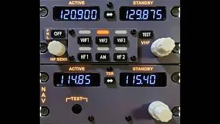 Miniature : On teste le Hoowalt D201 B737 1:1 COCKPIT Radio Tuning Panel (RTP) Compatible avec ZIBO737, PMDG737
