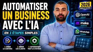 Miniature : Comment Automatiser un Business avec l’IA en 2026 (3 Étapes Simples)