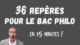 Miniature : 36 REPÈRES POUR LE BAC PHILO (en 15 minutes !)