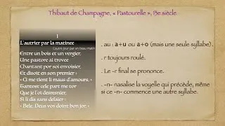 Miniature : Sachez prononcer l'ancien français comme autour de l'an 1300.