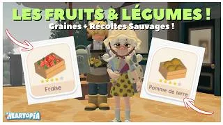 Miniature : TOUS les Fruits & Légumes de Heartopia 🍓🌽 ( Graines + Récoltes Sauvages )