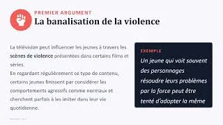 Miniature : Production écrite 17: La télévision et les jeunes : argumentatif 
