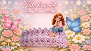 Miniature : Tutoriel Micro-macramé bracelet "Pink Elegance"