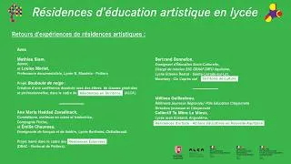 Miniature : Retours d'expériences de résidences artistiques | ALCA, le 7 mai 2026