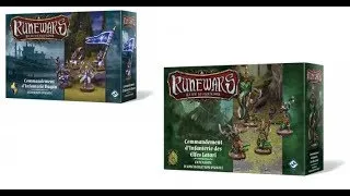 Miniature : Unboxing boites de commandement d'infanterie Runewars.