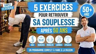 Miniature : Les 5 meilleurs exercices pour retrouver sa souplesse après 50 ans (faciles et efficaces)