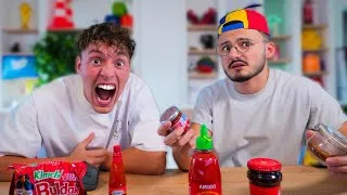 Miniature : On discute mais chaque 10min on mange un piment plus fort (à la fin c’est n’importe quoi)