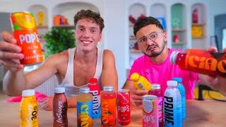 Miniature : On teste toutes les Boissons des Youtubeurs (désolé Squeezie …)