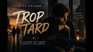 Miniature : Trop Tard – Alex Calder  | Chanson Française Romantique (Official Lyric Video)