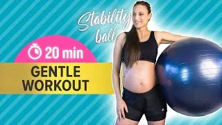 Miniature : 20 min STABILITY BALL workout (beginner & pregnancy friendly) - Gentle exercices, at home!