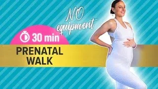 Miniature : 30 min WALKING workout (PREGNANCY and BEGINNER friendly) - No repeats, low impact cardio, at home!