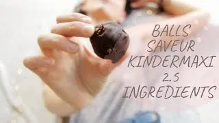 Miniature : *Cuisine * Balls crues saveur Kinder Maxi, 0 gluten !