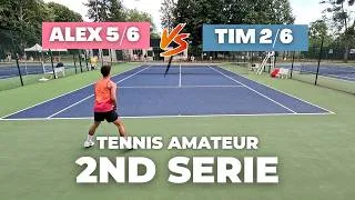 Miniature : Tournoi Open Soissons - 5/6 vs 2/6 - Amateur Tennis Full Match - Court level View