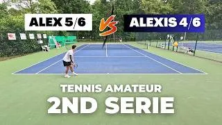 Miniature : Tournoi Open Soissons - 5/6 vs 4/6 - Amateur Tennis Full Match - Court level View