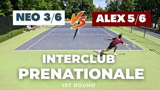 Miniature : INTERCLUB - PRE-NATIONALE - 1st ROUND - 5/6 vs 3/6 - Amateur Tennis Full Match