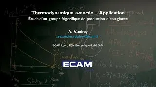 Miniature : Travaux dirigés de thermodynamique avancée-Etude d'un groupe frigorifique de production d'eau glacée