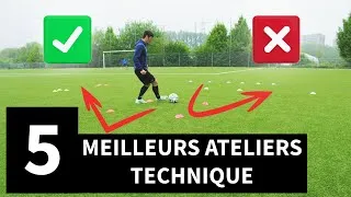 Miniature : 5 ATELIERS TECHNIQUES INDISPENSABLES pour Progresser au football (Entraînement Individuel)
