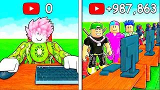 Miniature : JE DEVIENS YOUTUBEUR sur ROBLOX ! (Be a Youtuber)