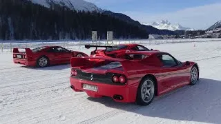 Miniature : Have you ever seen an F50 in the snow ? SUPERCAR SON ICE