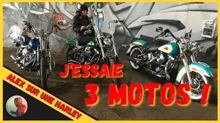 Miniature : J'essaie les 3 motos d'un abonné ! Softail Springer Custom Heritage 1990  1991 - Motovlog