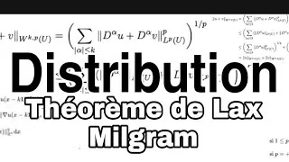 Miniature : Distribution :  Théorème du Lax-Milgram ( Problème de Fourier Robin) #11