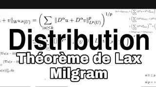 Miniature : Distribution :  théorème du Lax-Milgram ( Problème Mixtes + Dirichlet ) #10