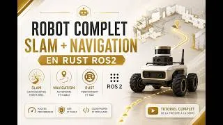 Miniature : Robot complet SLAM + navigation en Rust ROS2