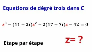 Miniature : Equation du troisieme degré dans C