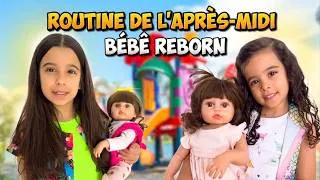 Miniature : Routine de l’après-midi des bébés Reborn Lara et Sofia | Alice et Juju