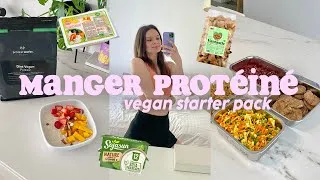 Miniature : Comment manger ULTRA PROTÉINÉ sans se ruiner + 24h dans mon assiette vegan