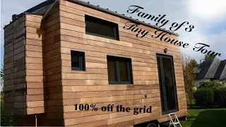 Miniature : Family of 3 empty Tiny House Tour - Off-the-grid Tiny House in France