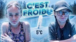 Miniature : Le DERNIER  qui QUITTE la PISCINE GELÉE Gagne 🥶🥶🥶