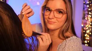 Miniature : ASMR POUR FEMME 👸 Massage cranien, Coiffure & Soin du visage💆‍♀️