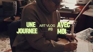Miniature : Une journée avec moi : on prépare Noël ensemble - Illustrations, cartes de vœux... #artvlog 8