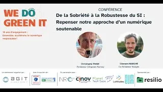 Miniature : Clément Marche et Christophe Pham: de la Sobriété à la Robustesse du SI pour un numérique soutenable