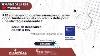Miniature : Webinaire | RSE et mécénat : synergies, opportunités et nouveaux défis