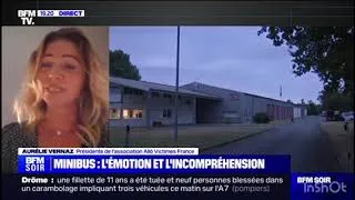 Miniature : Aurélie Vernaz en direct sur BFM intervient suite à l' accident d'un minibus
