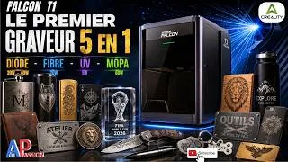 Miniature : Review Creality FALCON T1 / + Test du module Fibre 20W