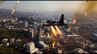 Miniature : Les bombardiers crachent du feu sur la ville 