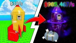 Miniature : De NOOB à FUSÉE MAX NIVEAU sur Launch Your Rocket (Roblox)